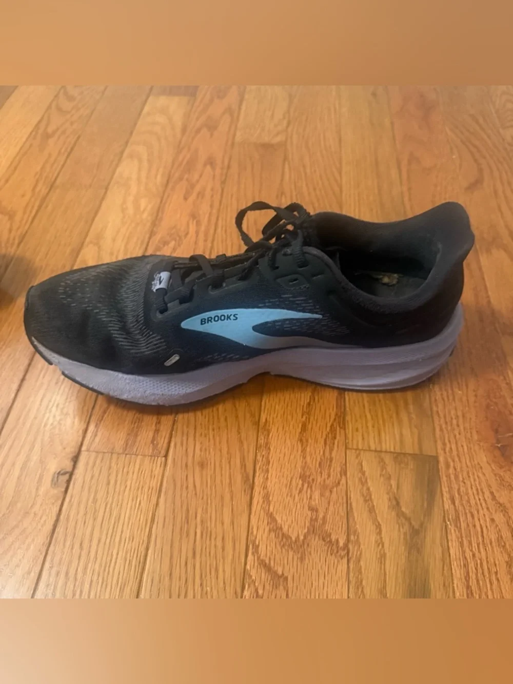 Brooks Launch 9 Womens 10 Shoes Running Walking Sneaker Black Blue - Picture 10 of 11